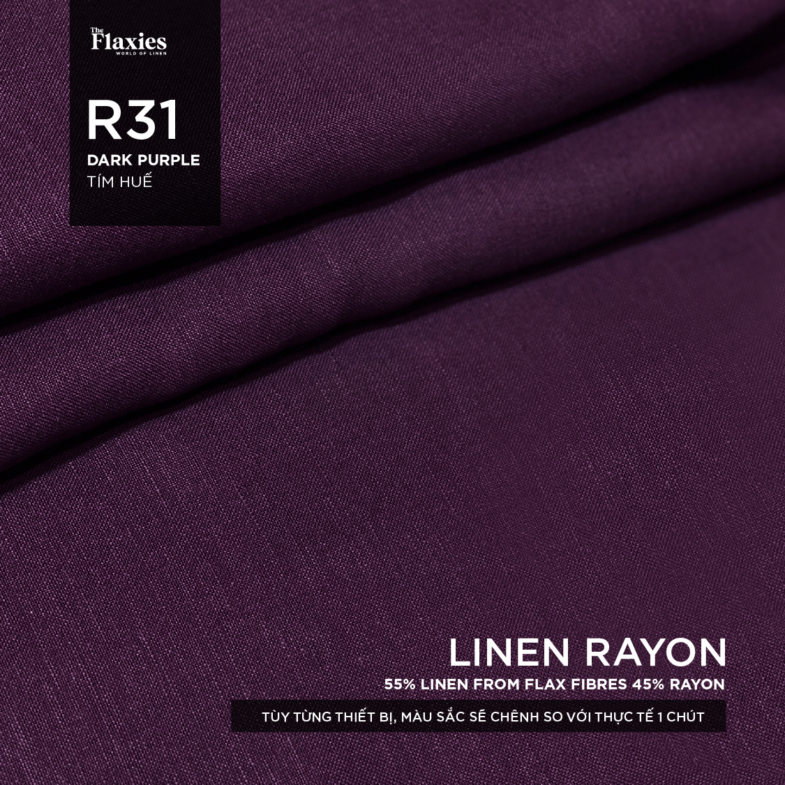 RED - PINK TONES] - LINEN RAYON FABRIC