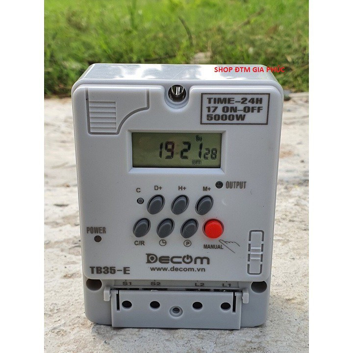 Timer hẹn giờ điện tử tắt bật tự động chính hãng DECOM 5000W