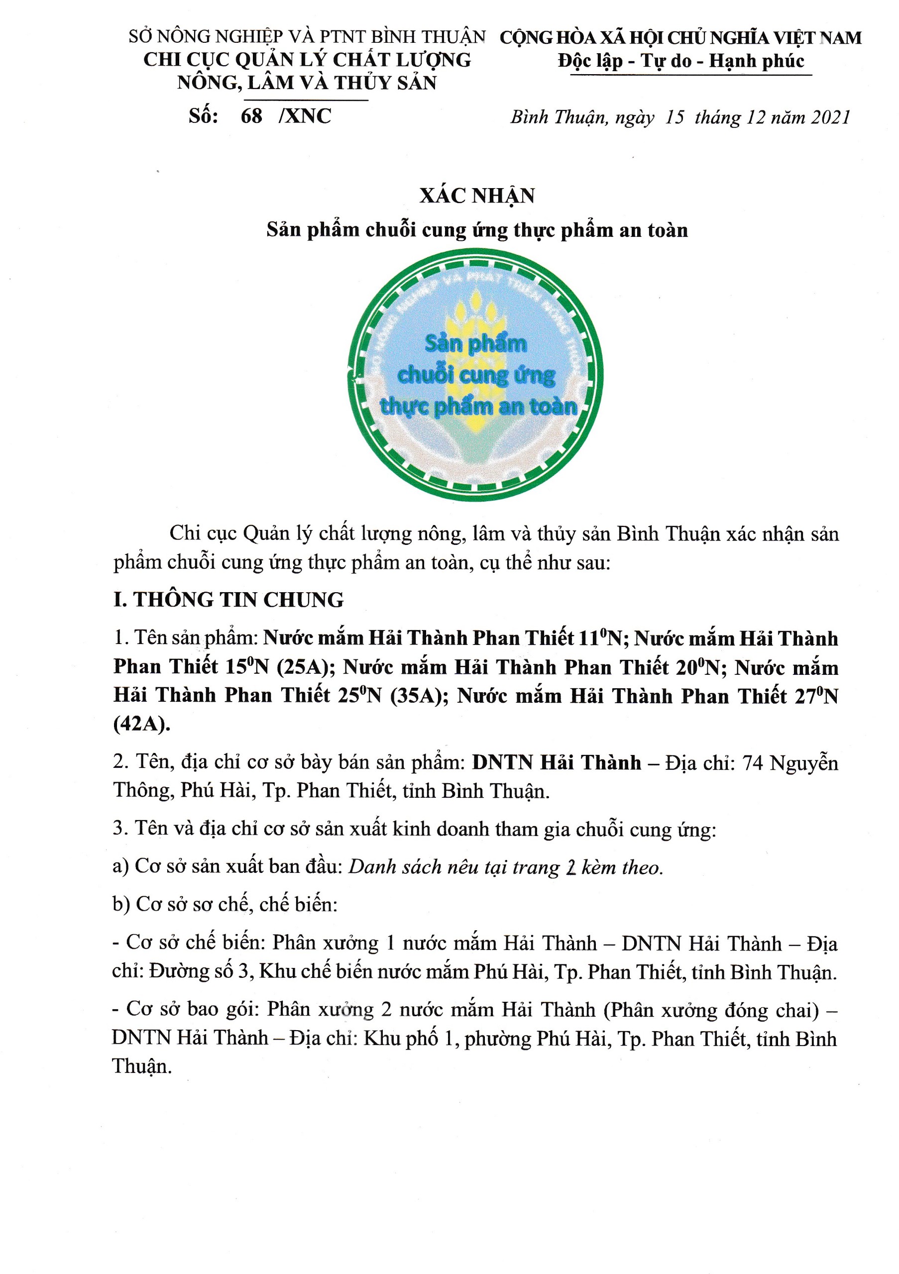 [Hộp 6 CHAI 35A]Nước mắm truyền thống Hải Thành Phan Thiết