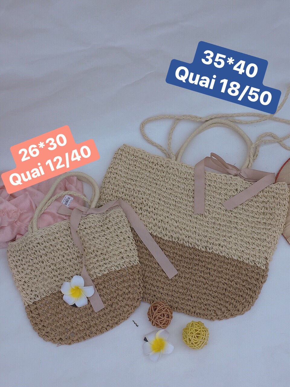 Phụ Kiện Đi Biển/ Chụp Hình Túi Cói Đan Xách Tay Và Đeo Chéo Phong Cschs Vintage Boho Xinh Xắn, Đáng Yêu/ Kích Thước: Dài 25 cm* Rộng 30 cm*  Nặng 240gr * Dài quai 40cm/ Hot trend mùa hè Sôi Động