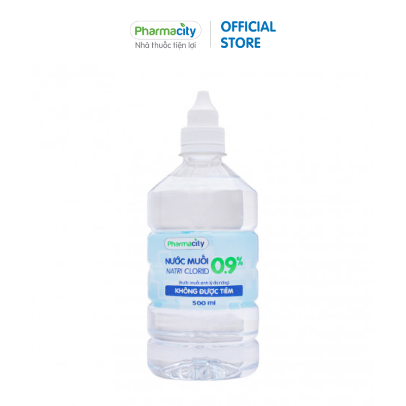 Nước muối Pharmacity 0,9% (500ml)