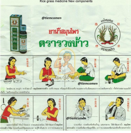 [Hàng chính hãng] Dầu bông lúa Minyak Ubat Cap Bunga Badi Thái Lan 24ml