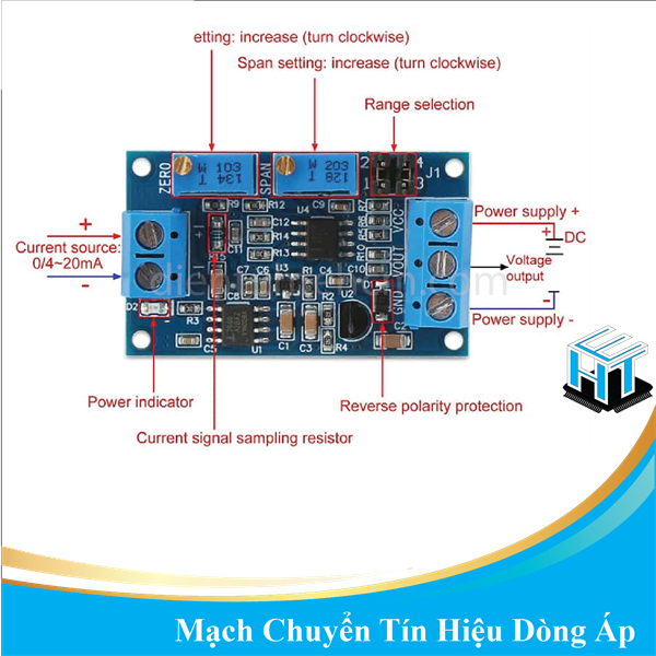 Mạch chuyển tín hiệu dòng áp HW-685