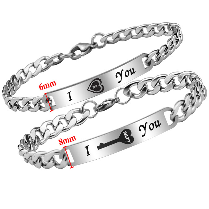 Lắc cặp ổ khóa chìa khóa, giá trên là 1 cặp, inox cao cấp 100% chống rỉ, bao sử dụng nước - Món quà ý nghĩa dành tặng người yêu