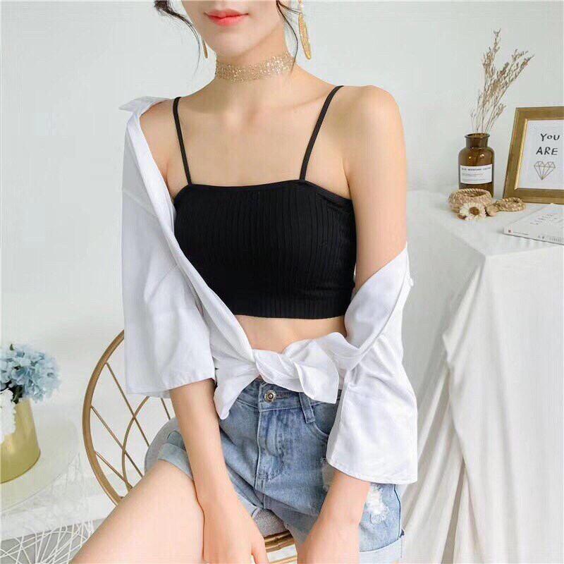 Áo hai dây form croptop cực quyến rũ TTS0288