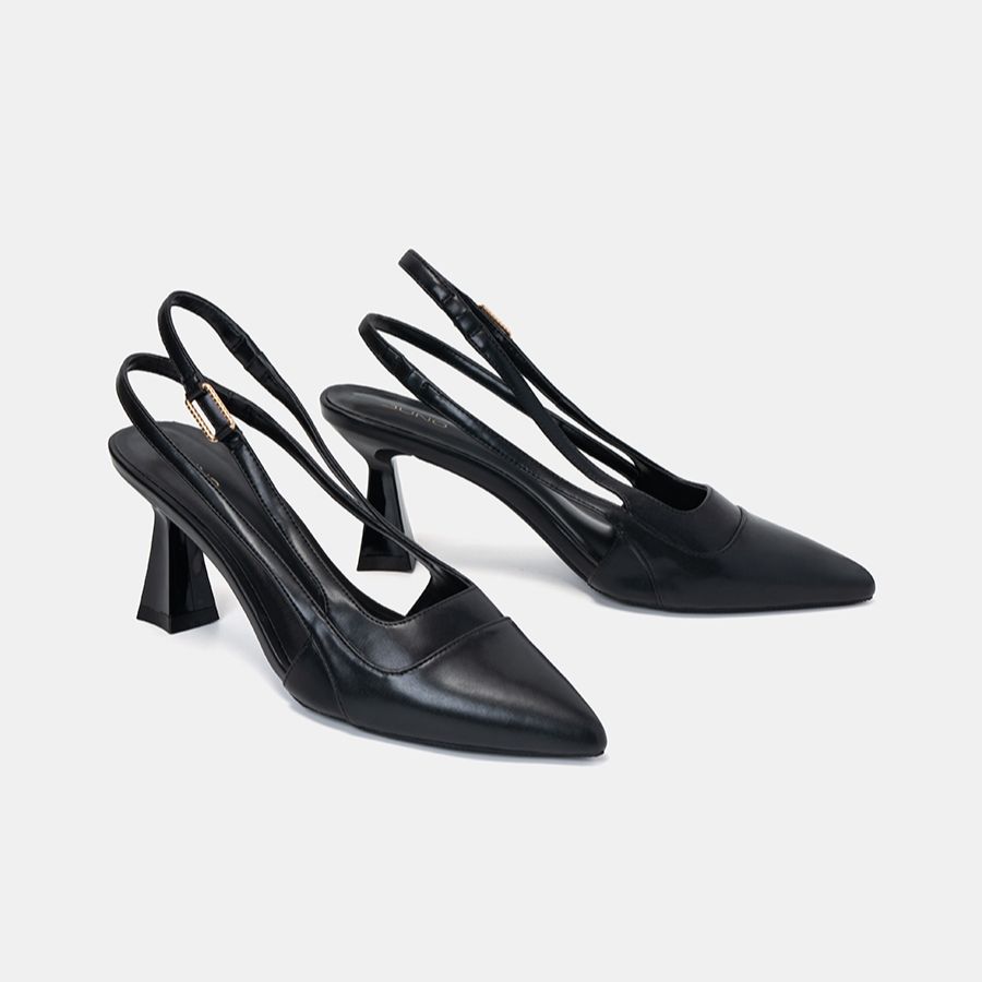 Giày Cao Gót Nữ 7cm Thời Trang JUNO Phối Quai Hậu Slingback CG07128