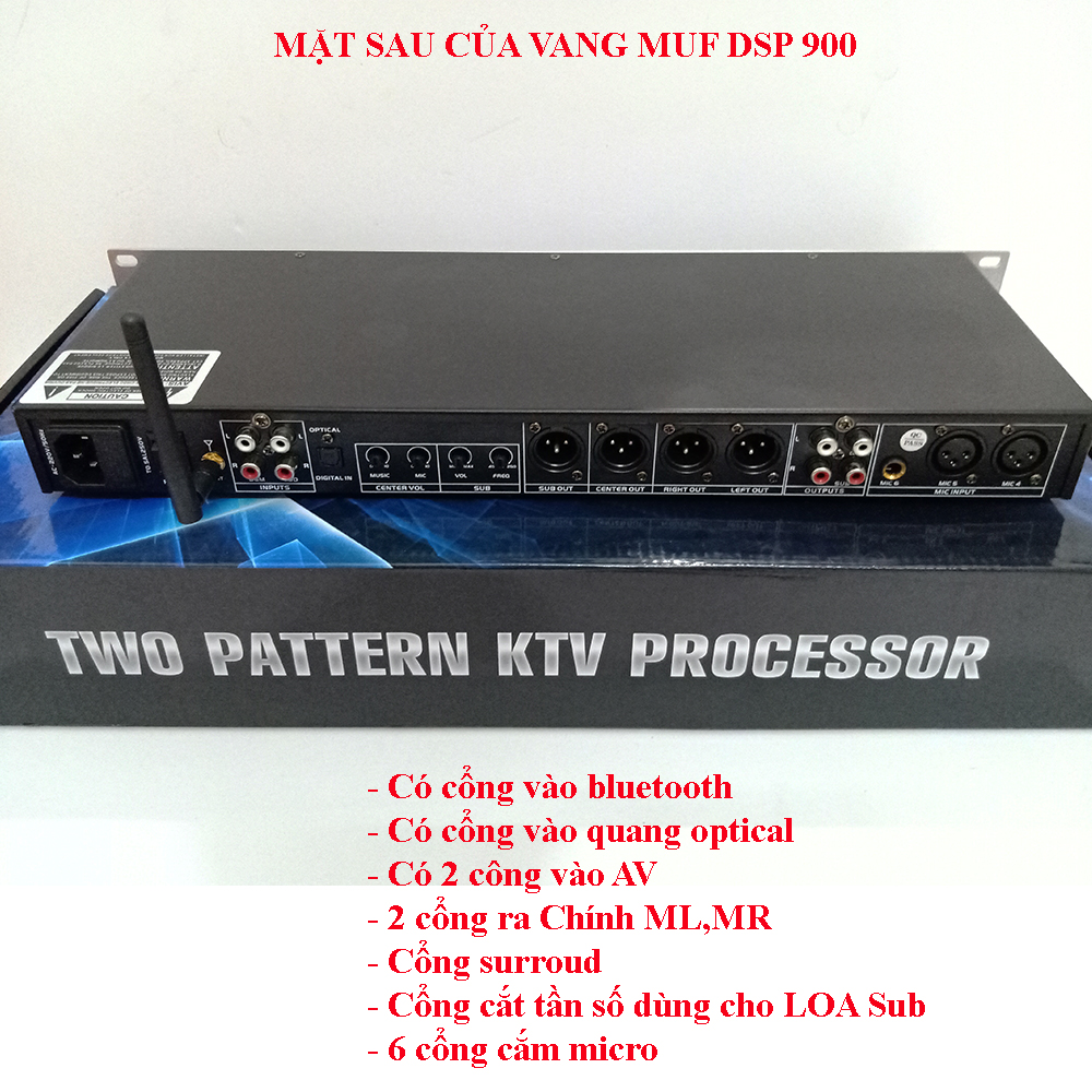 Vang Cơ lai số MUF DK900, có cổng quang,có bluetooth