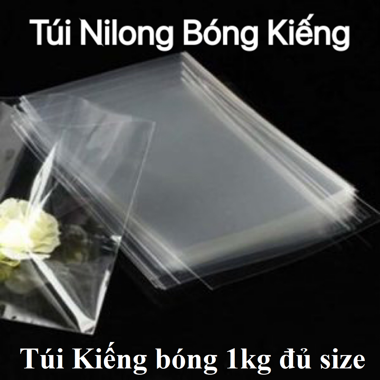 Túi Nilong KIẾNG bóng túi nhựa dẻo đủ size 1kg