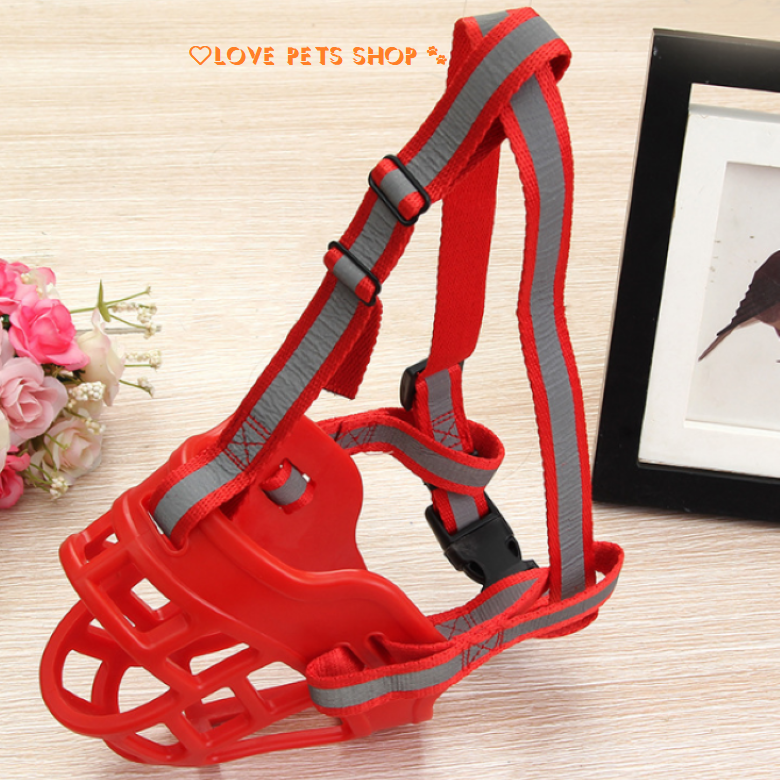 Rọ mõm Chó bằng Silicon mềm mại (Không chọn size theo cân nặng) - Love pets shop