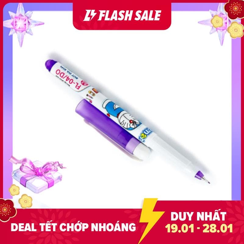 [HCM]Hộp 10 cây Bút Dạ Kim FL 04 Mực Tím