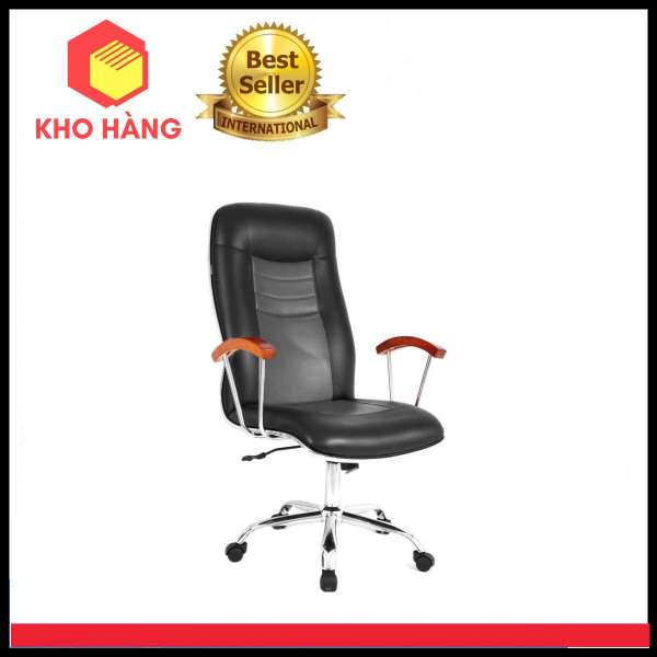 Ghế Dành Cho Văn Phòng Cao Cấp Chân Xoay KHCM6317 (Đen)