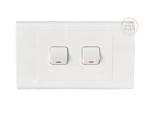 Mặt 1,2,3 hạt công tắc LiOA (âm tường + lắp nổi)