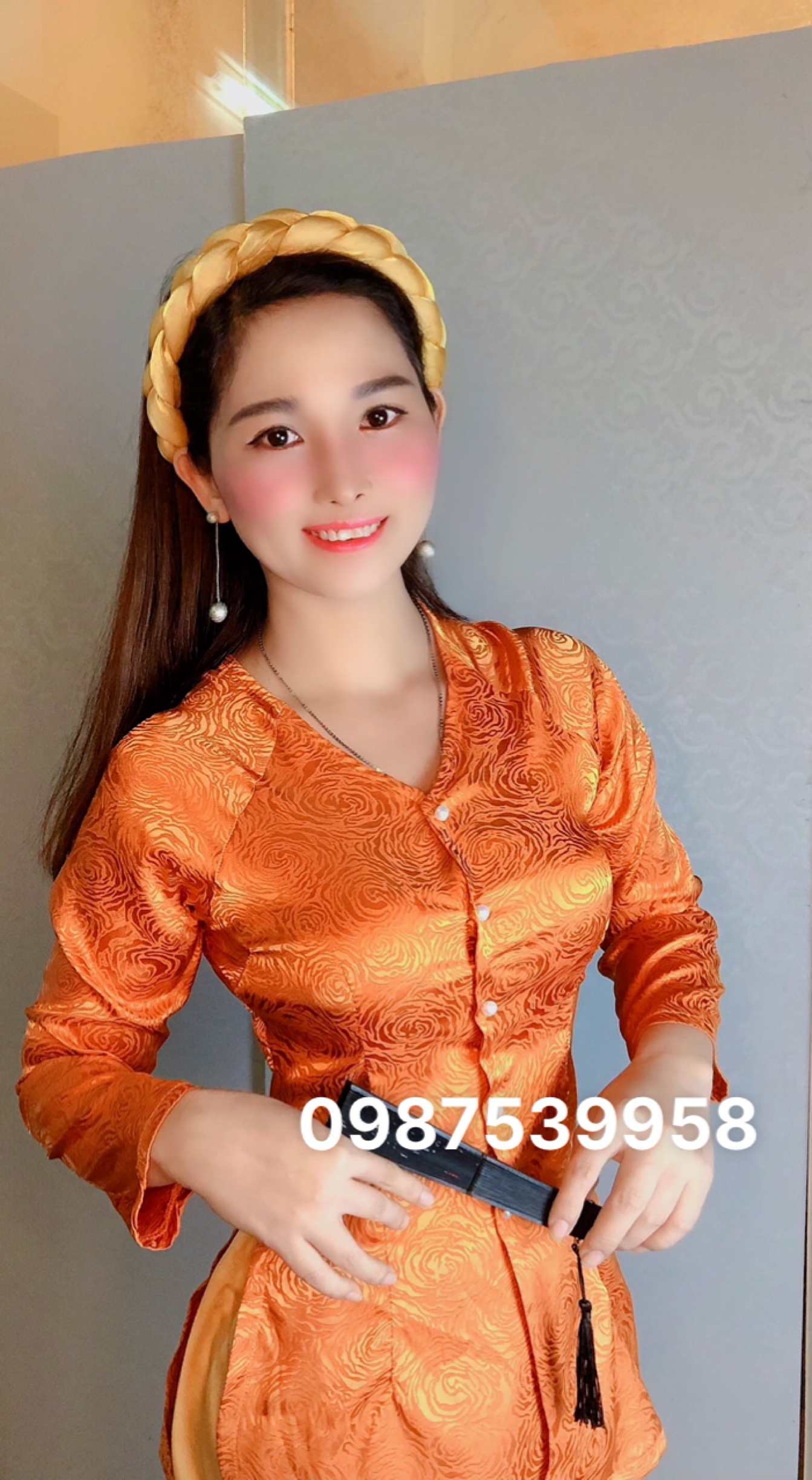 SÉT ÁO BÀ BA GẤM ĐÔNG HƯNG CAO CẤP (KÈM QUẦN )