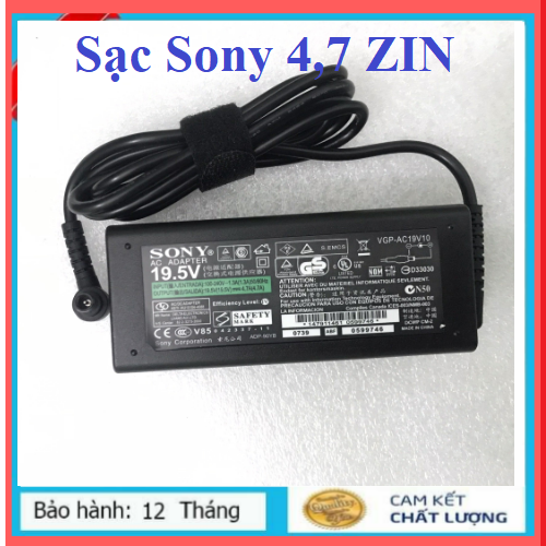 ⚡️sac zin⚡️sạc laptop sony vaio 19.5v - 4.7a kèm dây nguồn / adapter laptop sony vaio 19.5v - 4.7a kèm dây nguồn