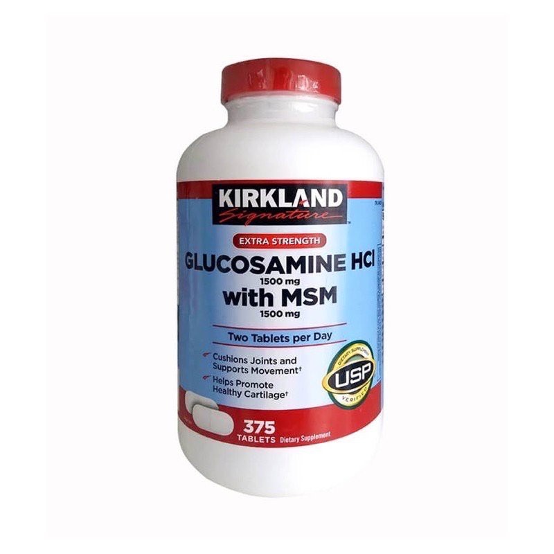 Viên uống glucosamine HCl 1500mg with MSM 1500mg 375 viên