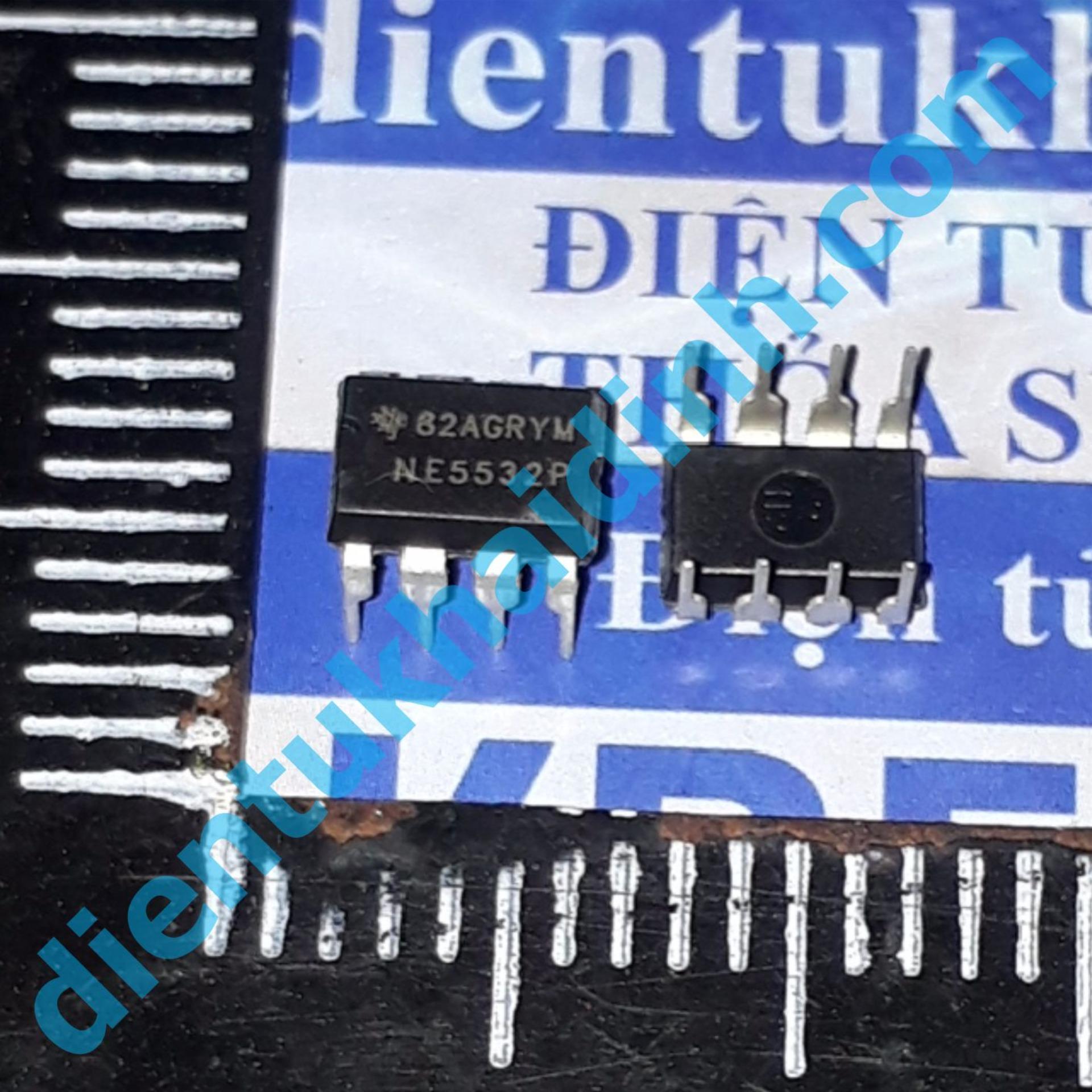 10 con NE5532 DIP-8 chân cắm IC khuếch đại Audio, nhiễu thấp kde4913