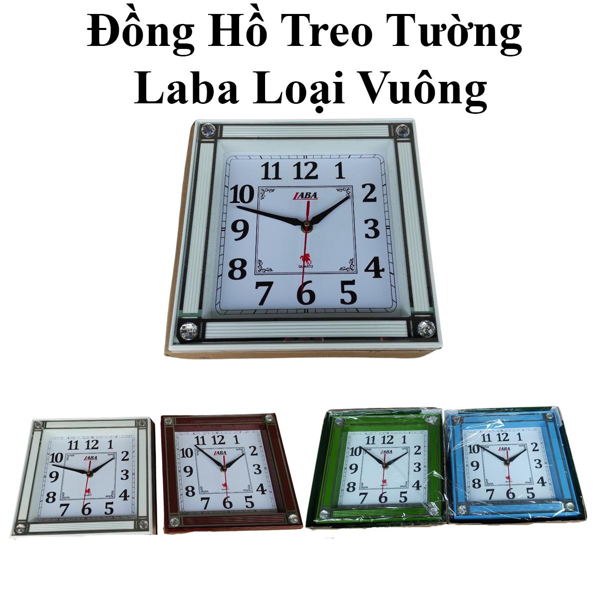 Đồng Hồ Treo Tường Laba Loại Vuông