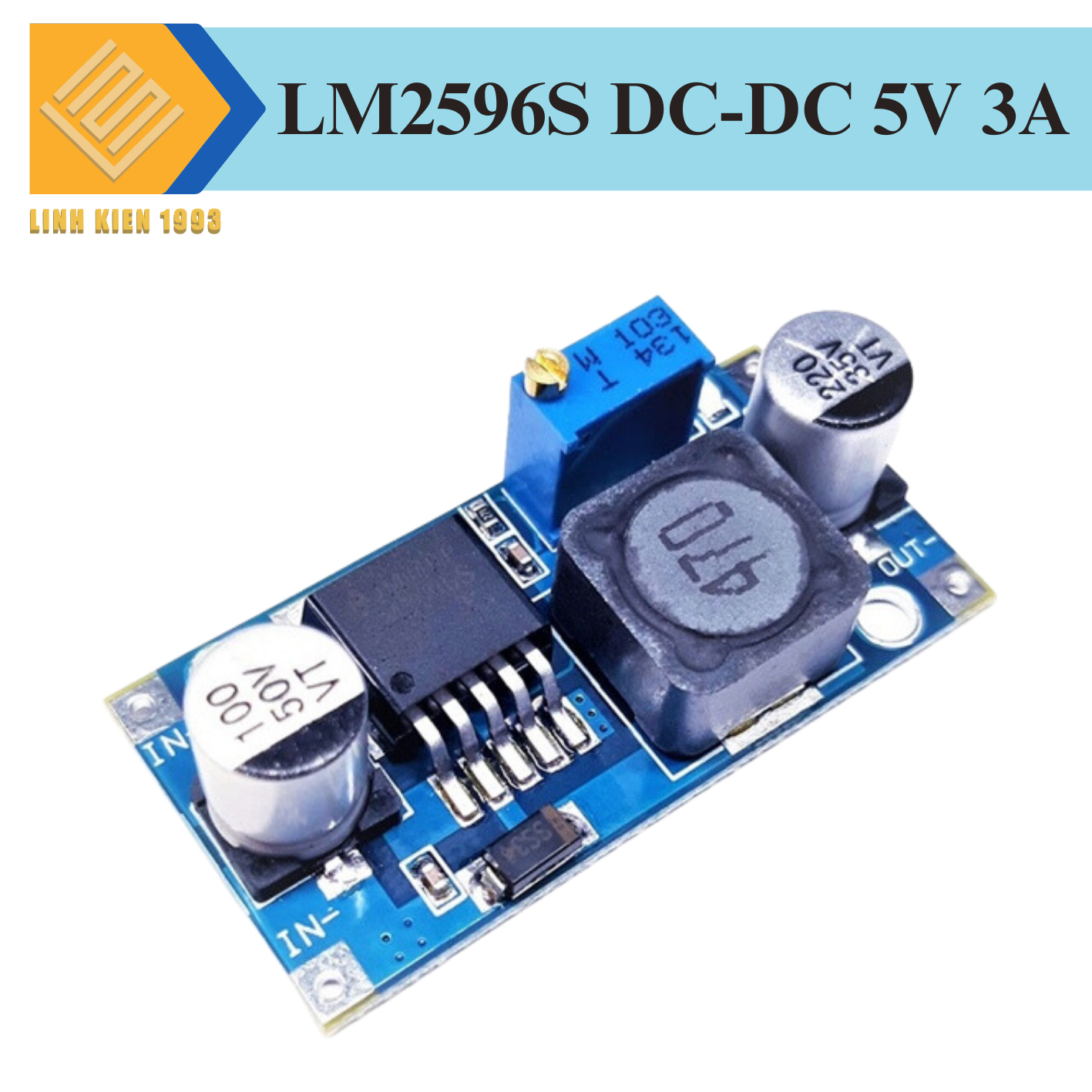 Mạch hạ áp lm2596 3a module giảm áp dc-dc buck lm2596