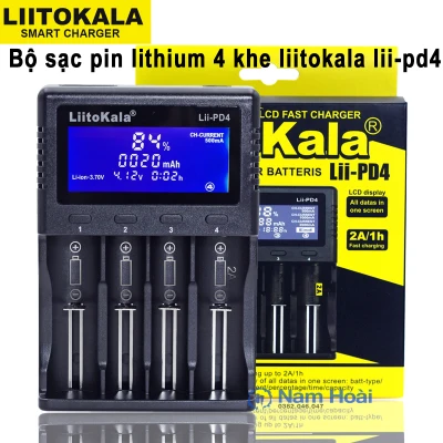 [HCM]Sạc LiitoKala Lii-PD4 sạc thông minh và đo dung lượng pin 18650 26650 21700