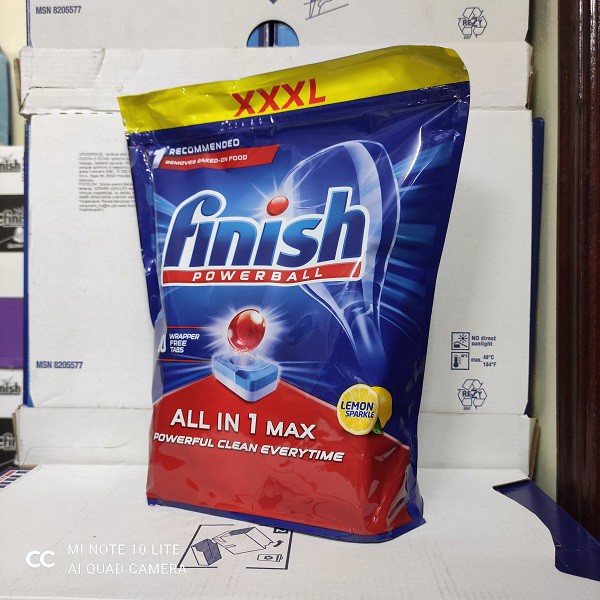 Viên rửa bát Finish All in 1 max 80 viên