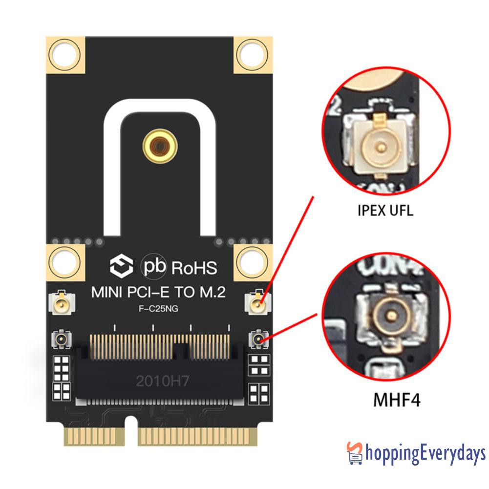 Adapter chuyển Card WiFi ngff / m.2  sang mini pci-e