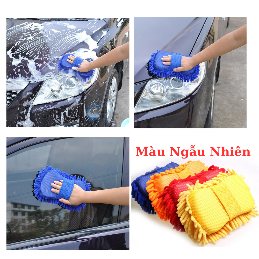 Mút Rửa Xe Bọt Biển, Mút Rửa Chuyên Dụng Microfiber Siêu Mềm