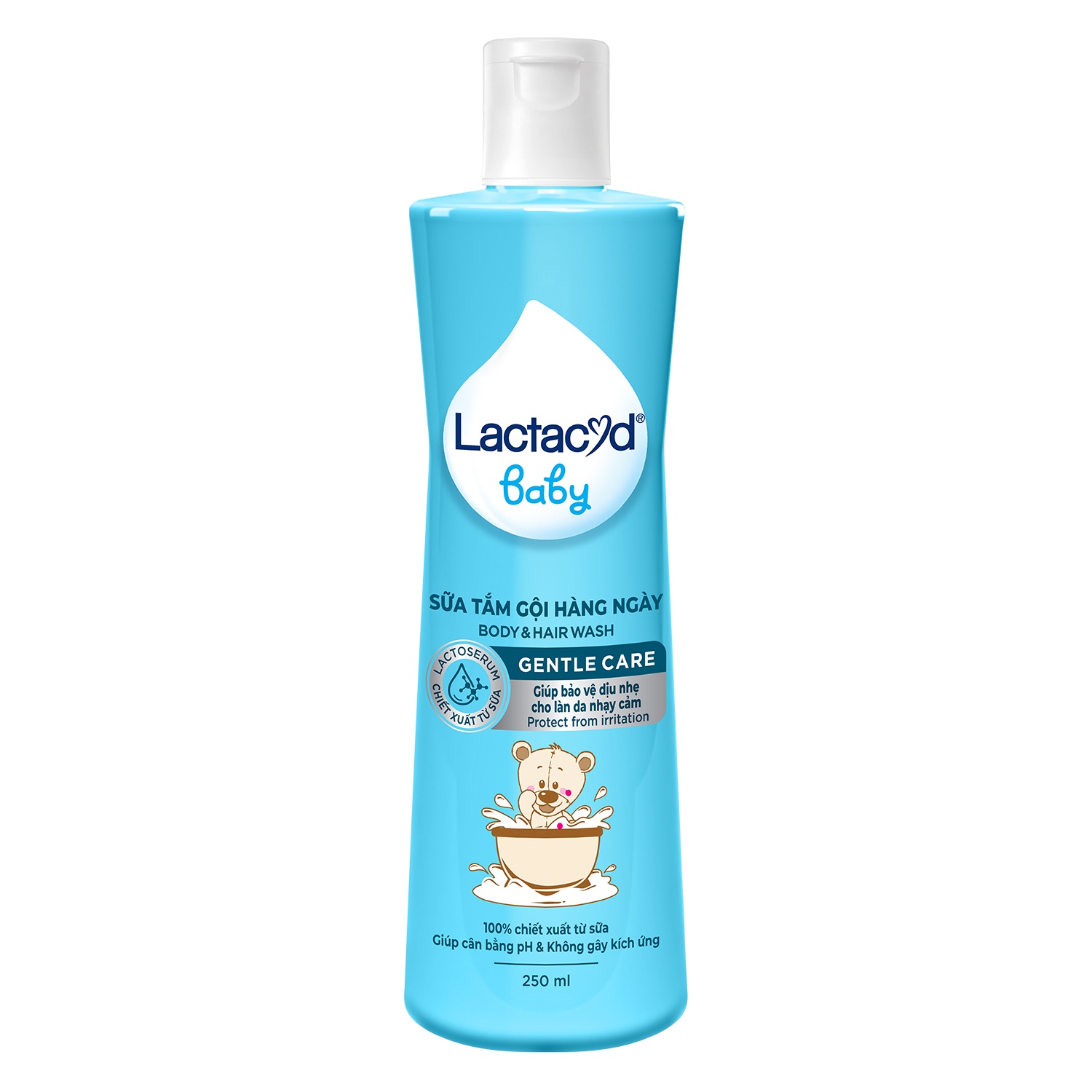 Sữa tắm gội Lactacyd BB 250ml cho bé