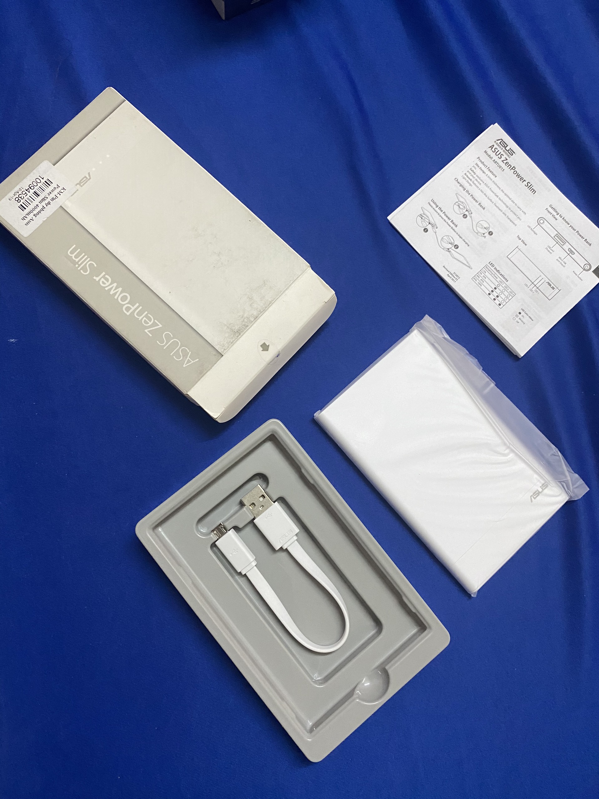 [HCM]Sạc dự phòng ASUS ZenPower Slim Trắng (4000mAh)