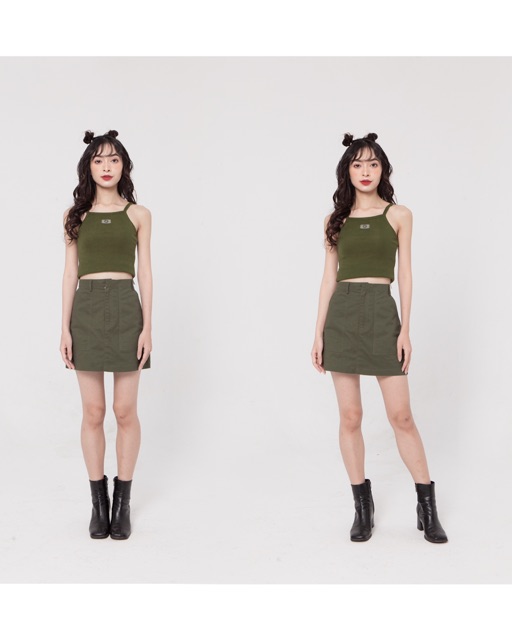 Chân váy kaki olive | OLIVE MINI SKIRT