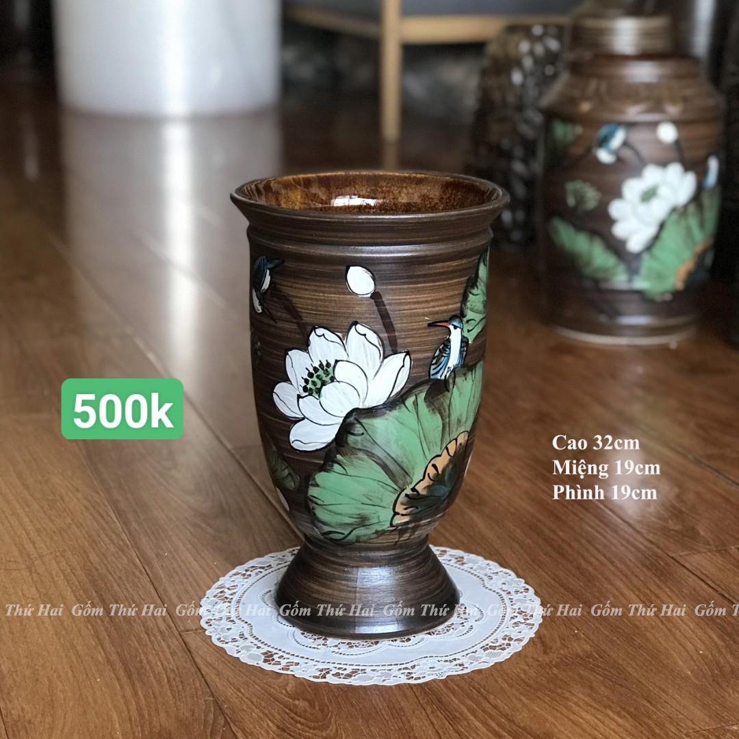 BT23 high grade rustic men bowl flower vase ceramic vase desktop decoration drawing pattern ceramic vase GTH