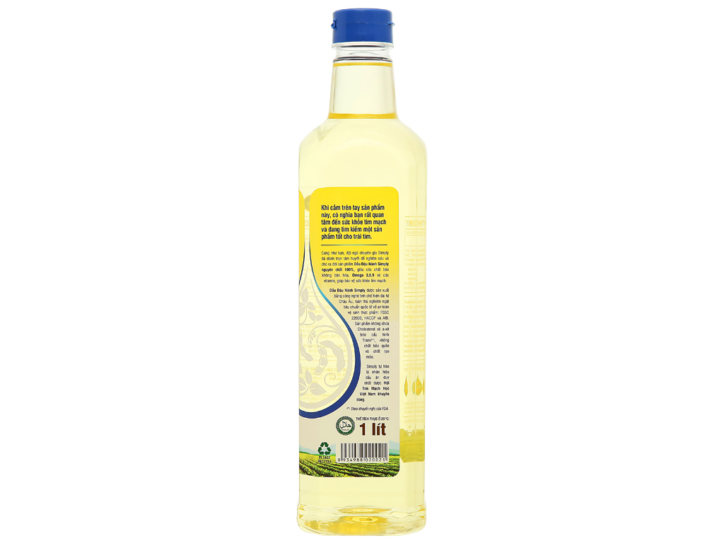 Dầu ăn đậu nành Simply 1L (date mới nhất)