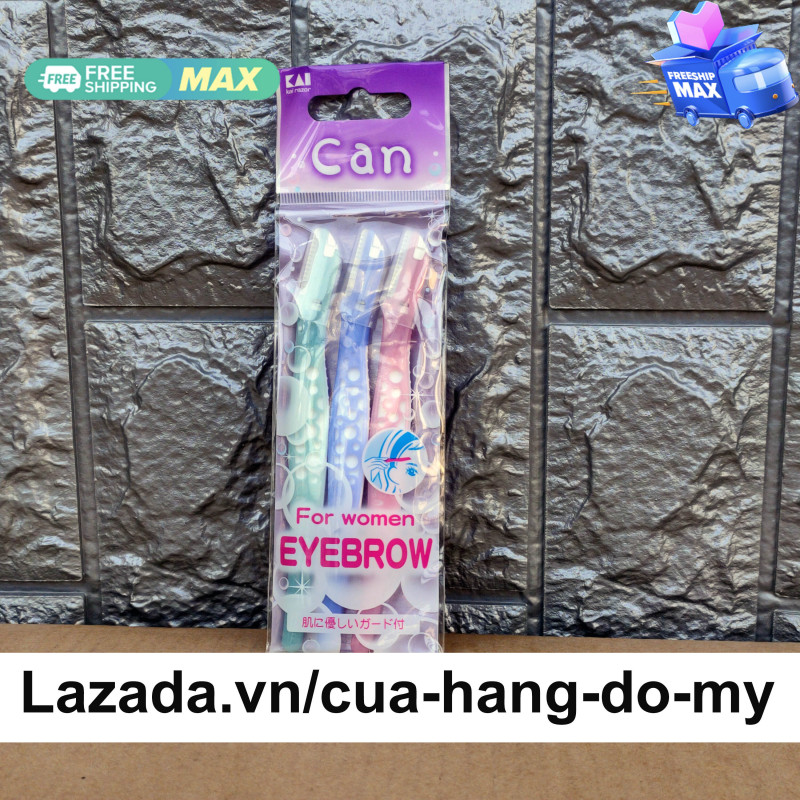 Bộ 3 dao cạo lông mày CAN KAI for Women Eyebrow Nhật Bản - Cửa Hàng Đồ Mỹ