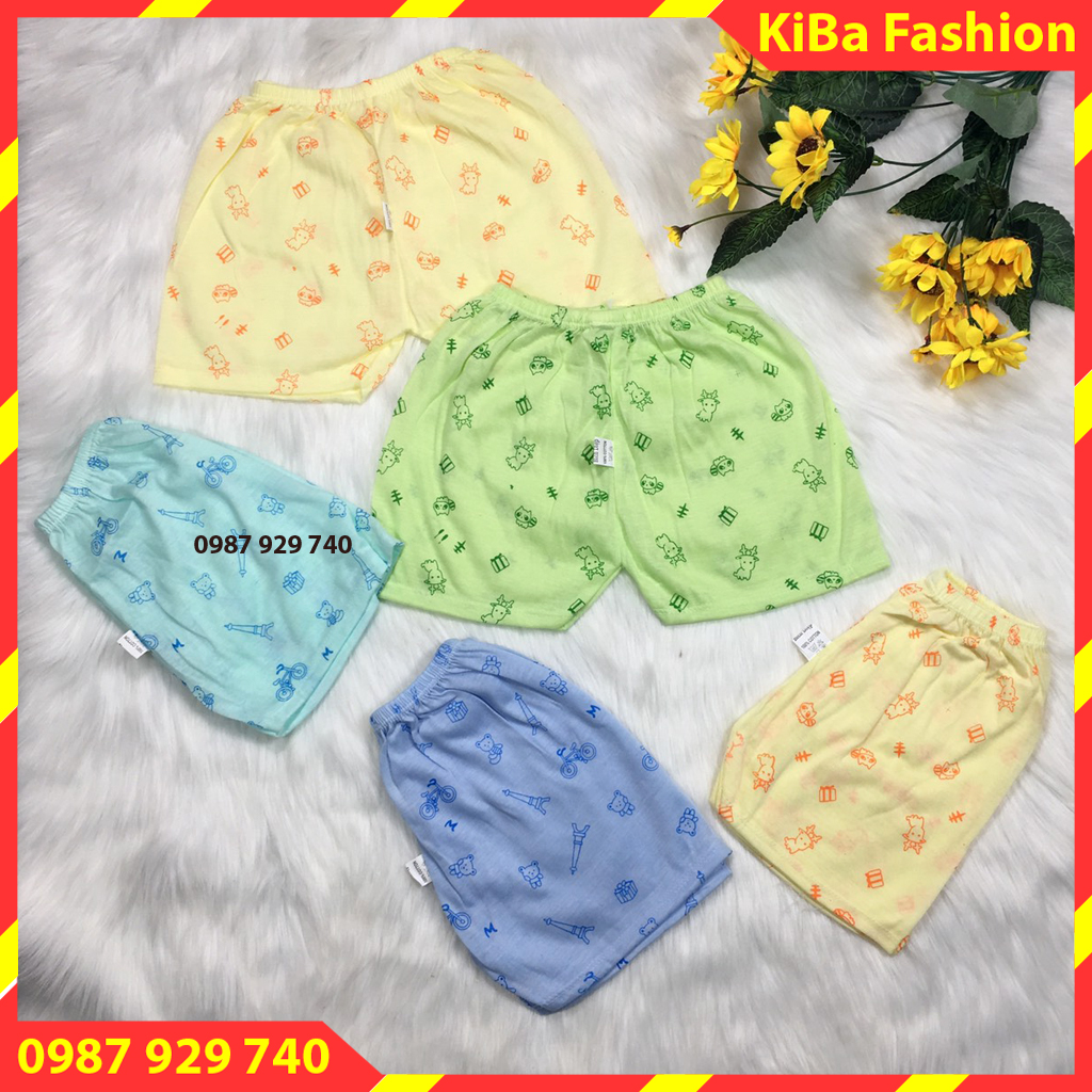 Combo 20 Quần đùi chục RẺ mềm mỏng in hình  cho bé từ 3-12kg- QĐ - HTK0230 / quần chục cho bé / quần đùi chục cho bé trai / quần chục / quần đùi chục cho bé gái / quần đùi