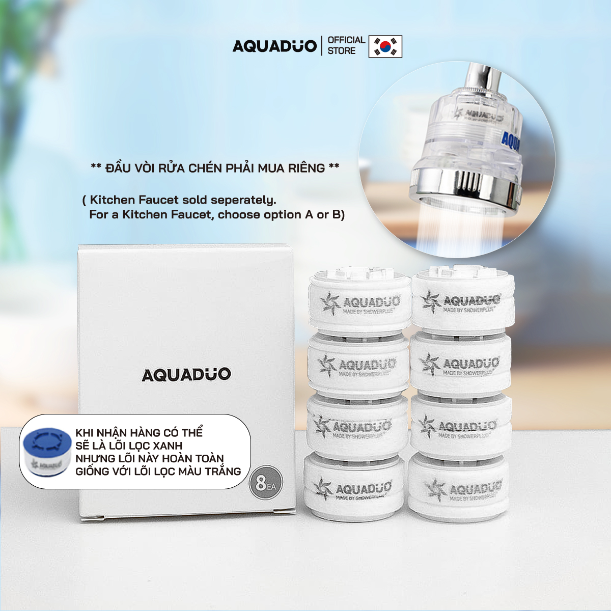 SF-1000C Combo 4 Thanh lọc nước (ở vòi rửa chén), Aquaduo, HCM