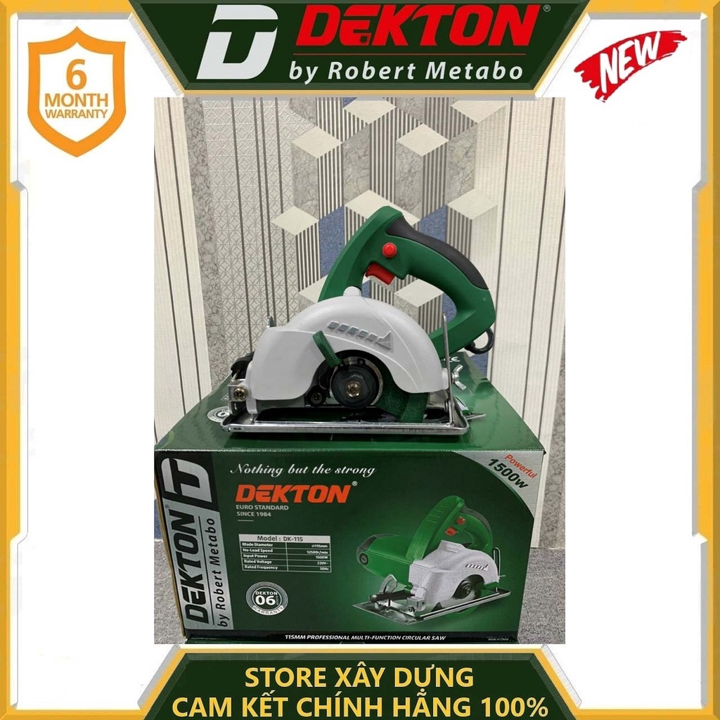 Máy cắt gạch 1500w 110mm dekton dk-115- hàng chính hãng