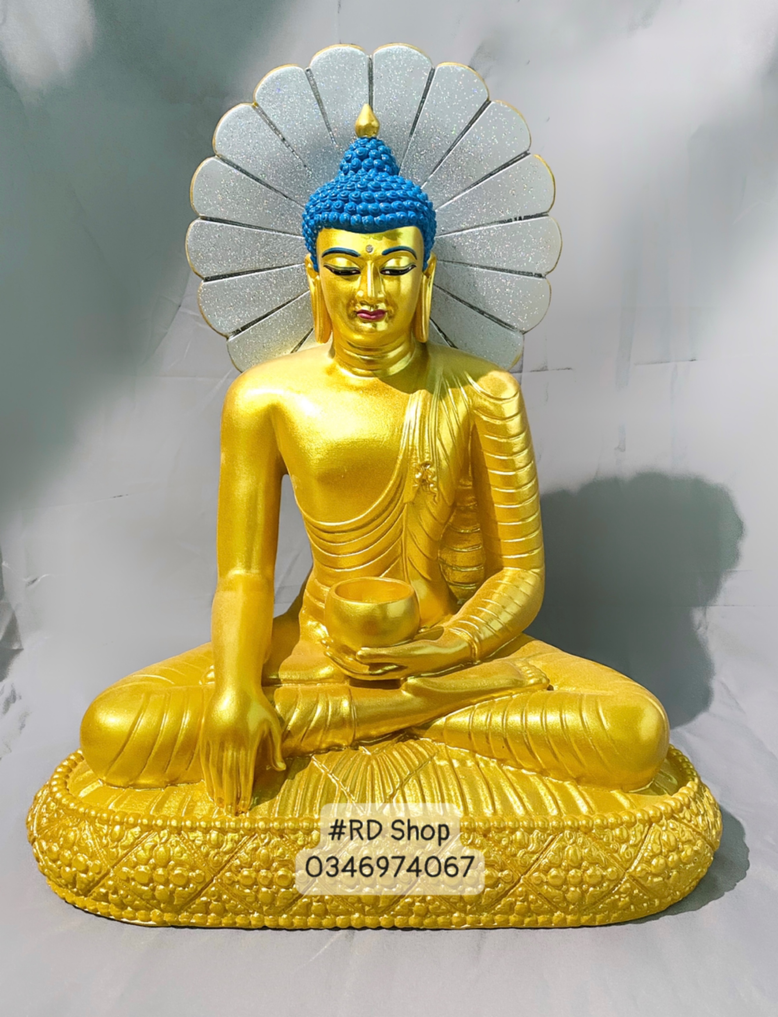 TƯỢNG PHẬT THÍCH CA 40CM_BỘT ĐÁ[BIÊN HÒA]