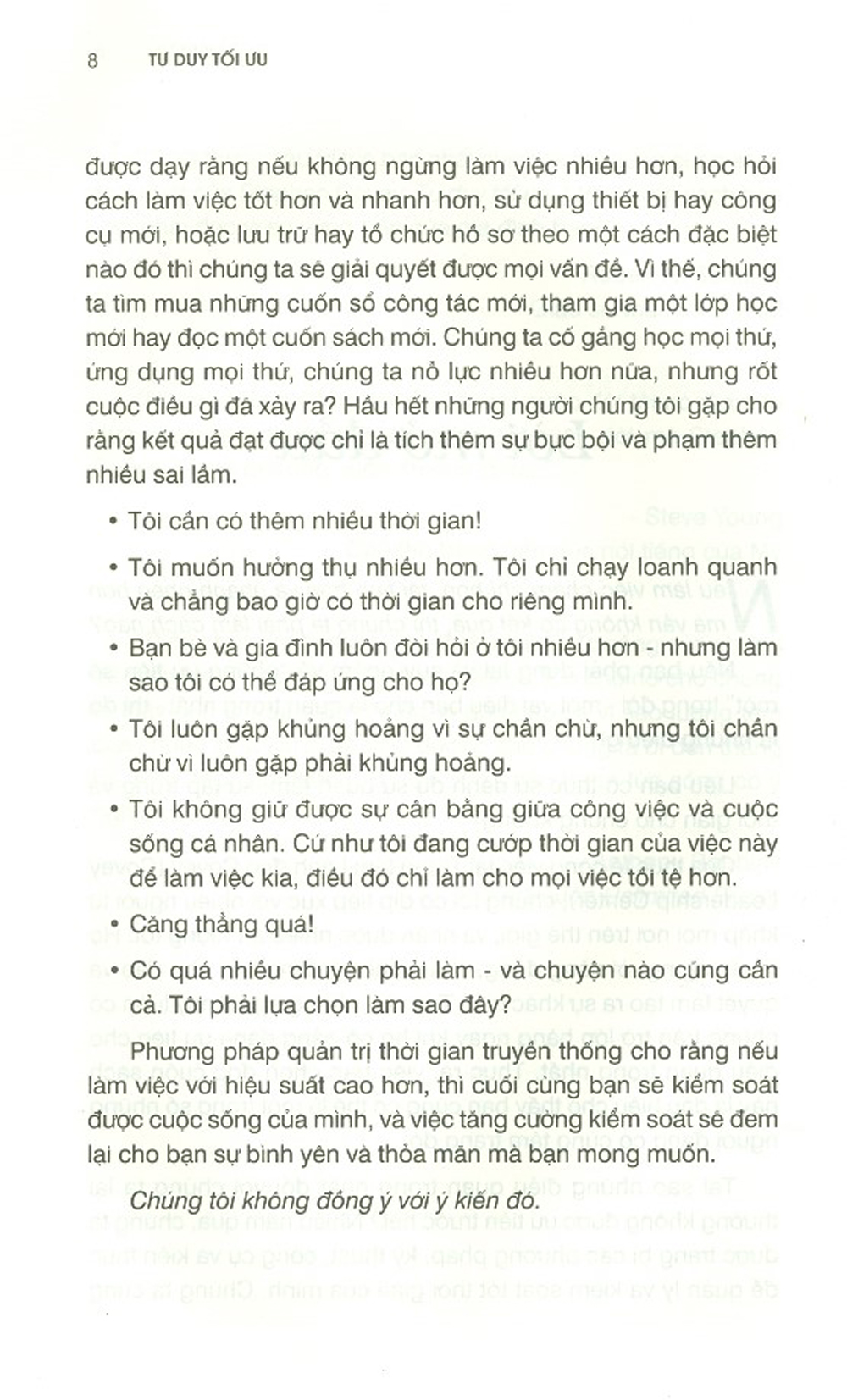 Tư Duy Tối Ưu