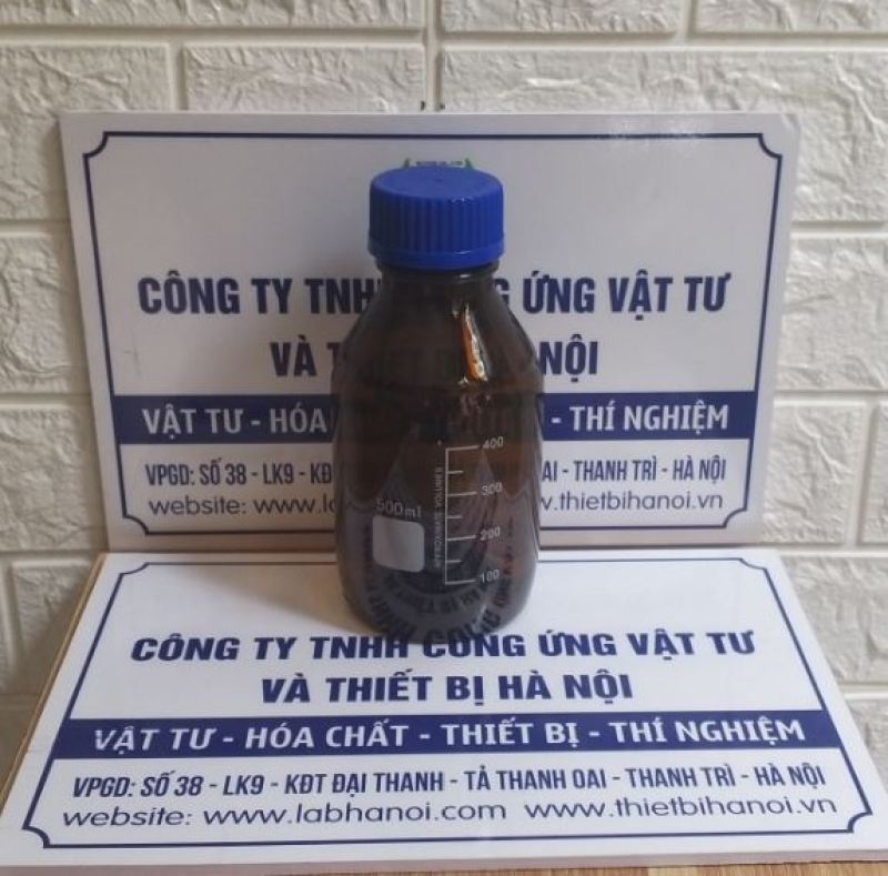 Chai trung tính nâu nắp vặn xanh 500ml phòng thí nghiệm