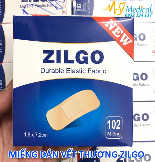 [HCM]Băng Cá Nhân Zilgo - Miếng dán vết thương Zilgo hộp 102 miếng