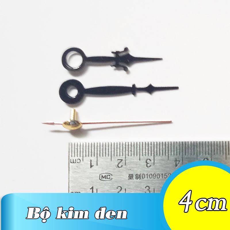 Combo 2 Bộ kim đồng hồ màu đen 4cm