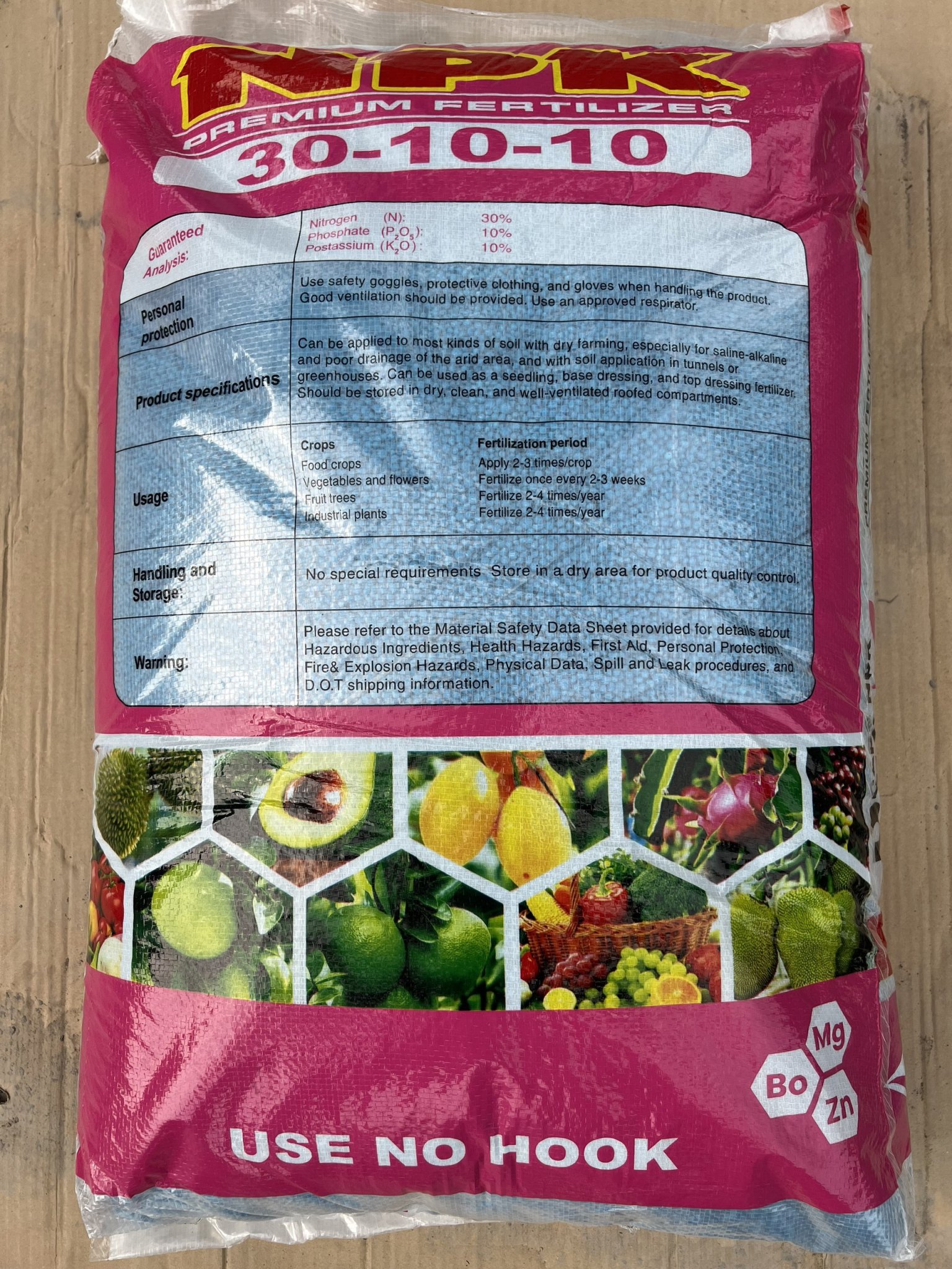 Phân bón 30 10 10 Tháp cao 25kg