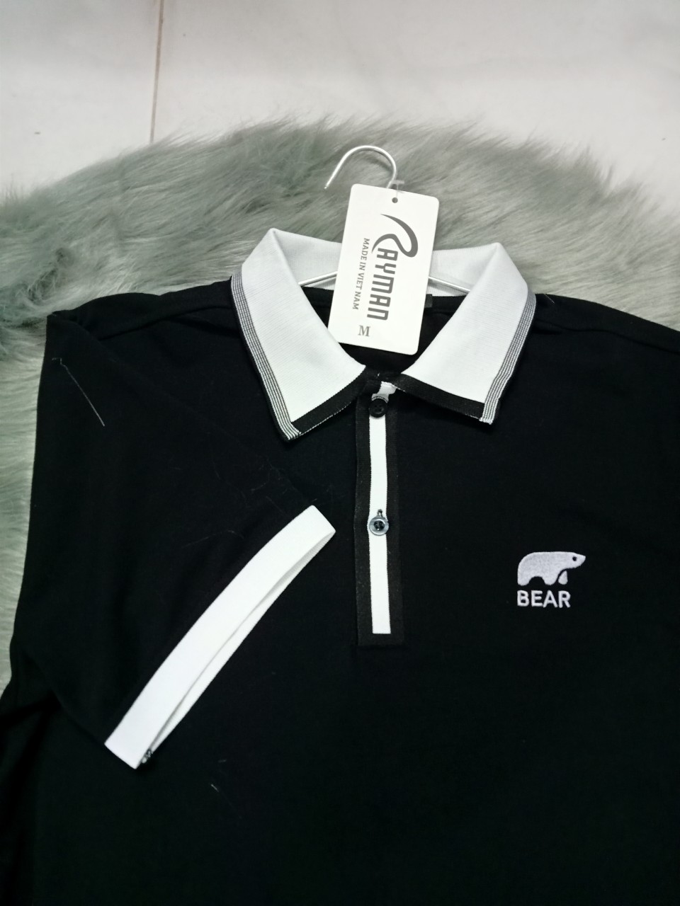 Áo thun Nam cổ bẻ Pack Horse Logo Thêu