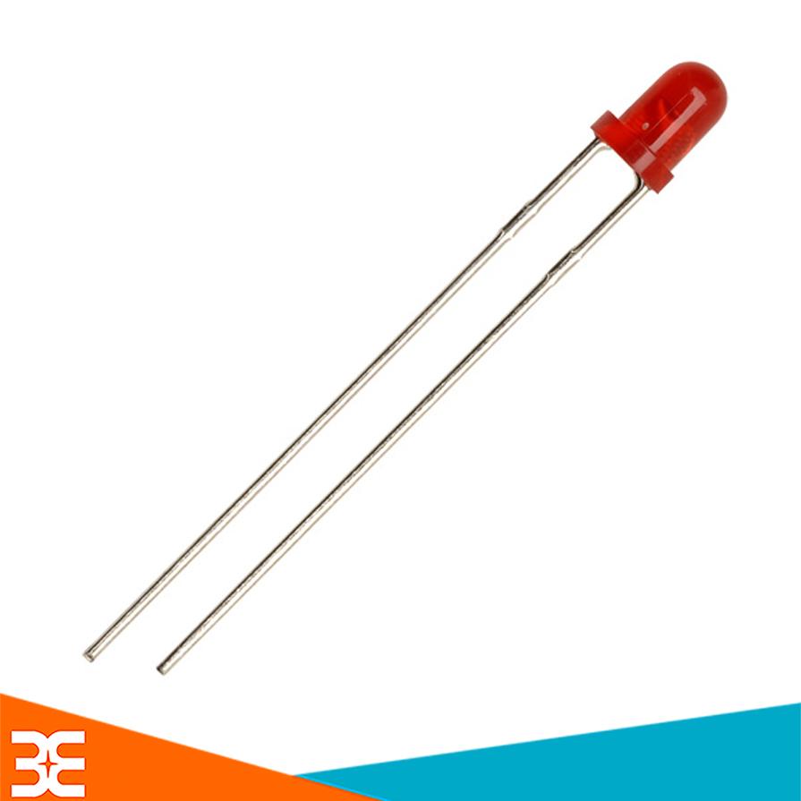 Gói 100 Con Led Phủ Màu 3mm màu đỏ