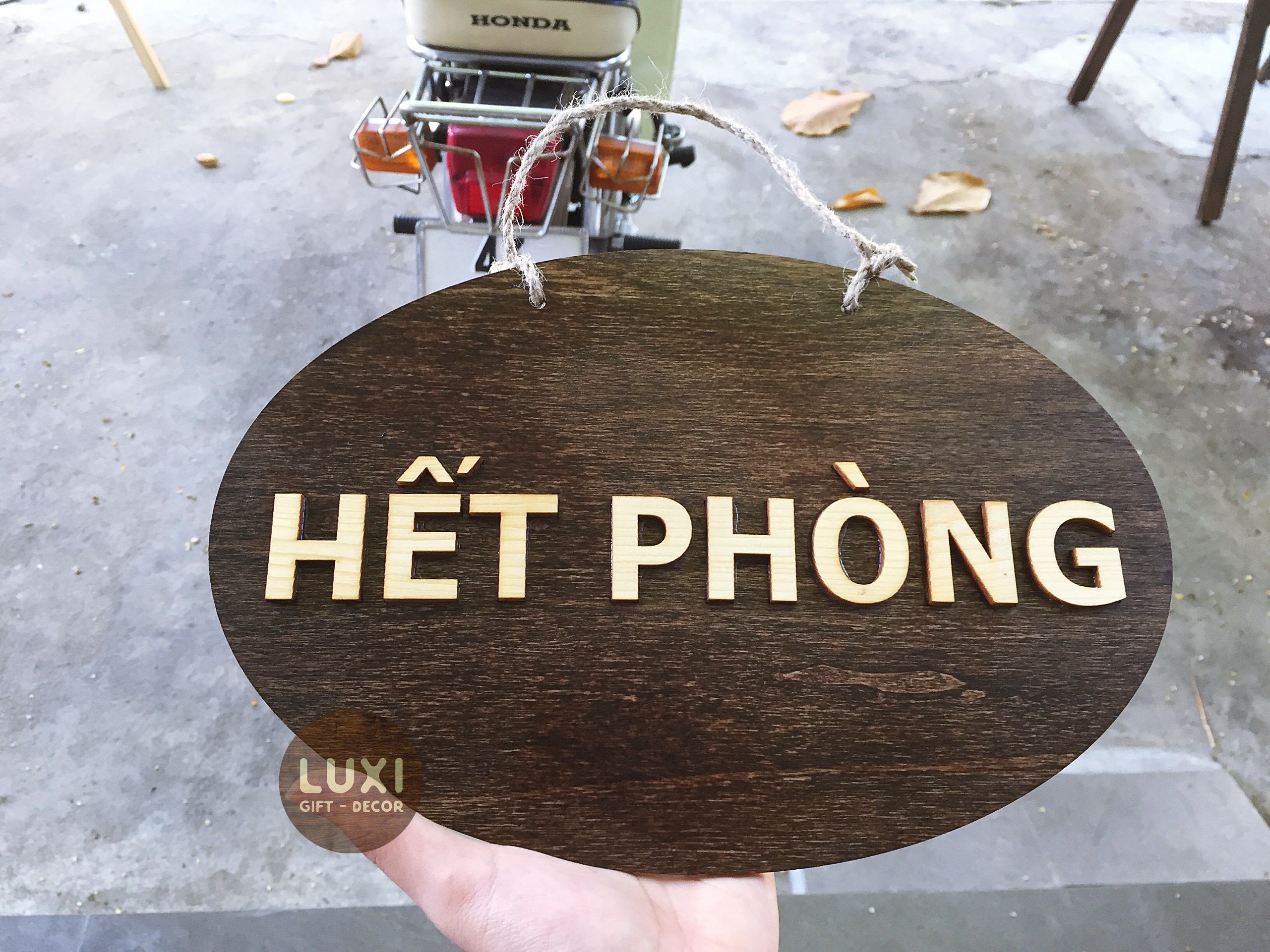 Bảng treo thông báo HẾT PHÒNG - CÒN PHÒNG LUXI decor