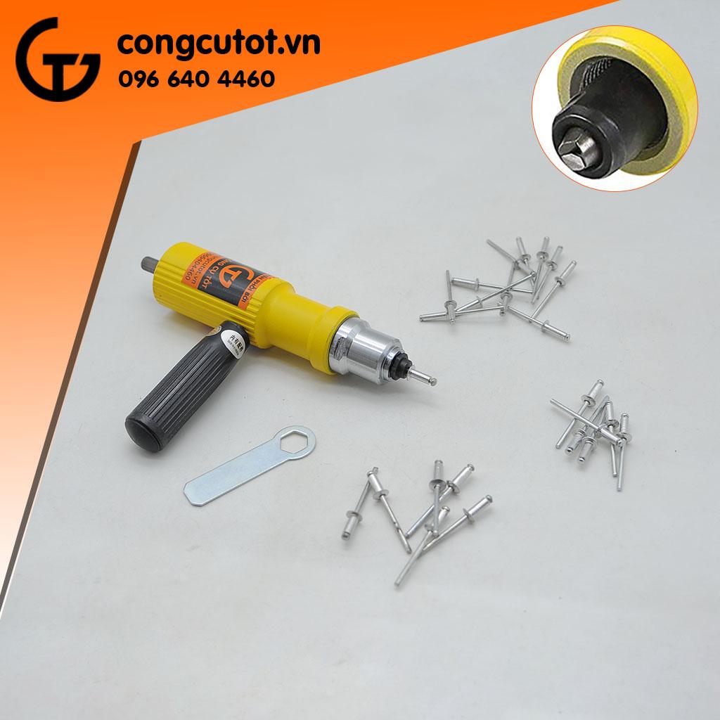 Đầu rút đinh tán gắn máy khoan