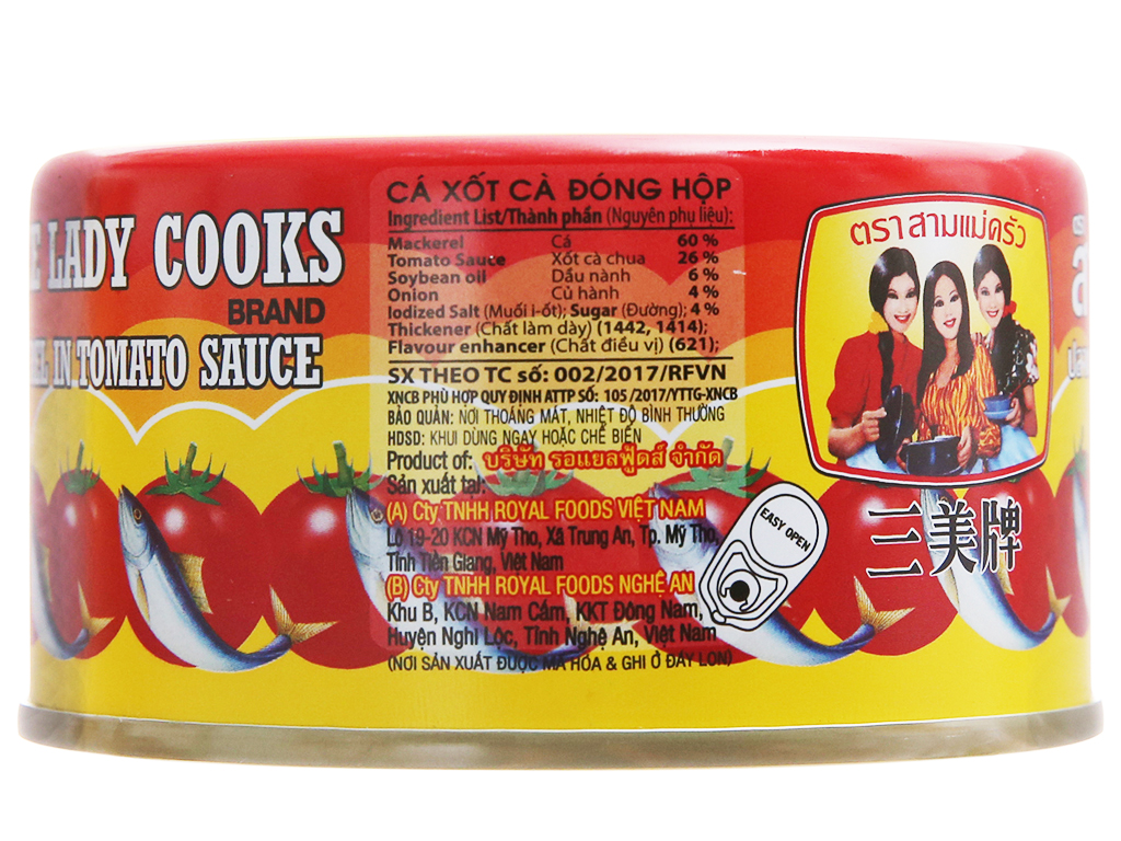Lốc 3 hộp cá Ba Cô Gái 190g