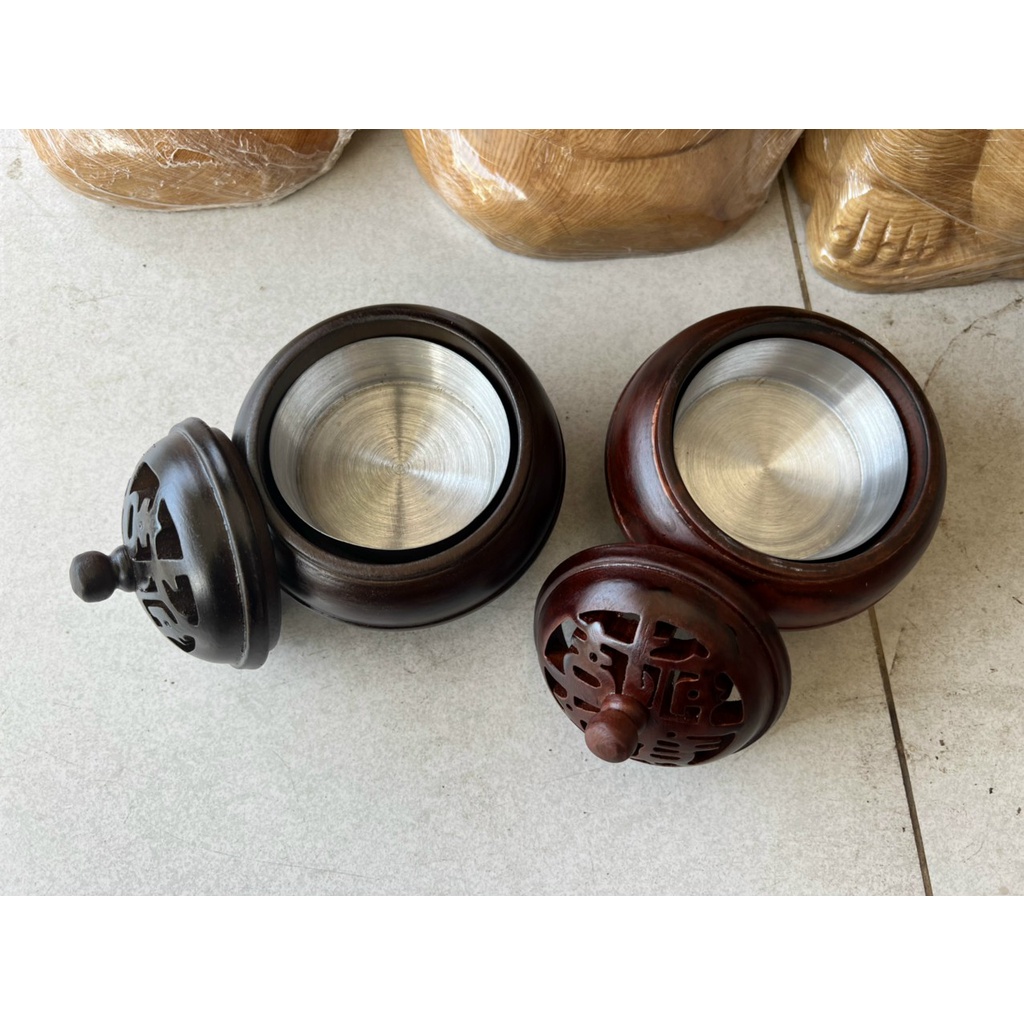 Lư Xông Trầm Hương Bằng Gỗ