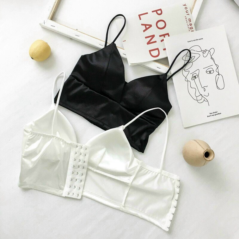 Bra Lụa Bản To 8 Móc Chất Liệu Lụa Phi Bóng Cao Cấp