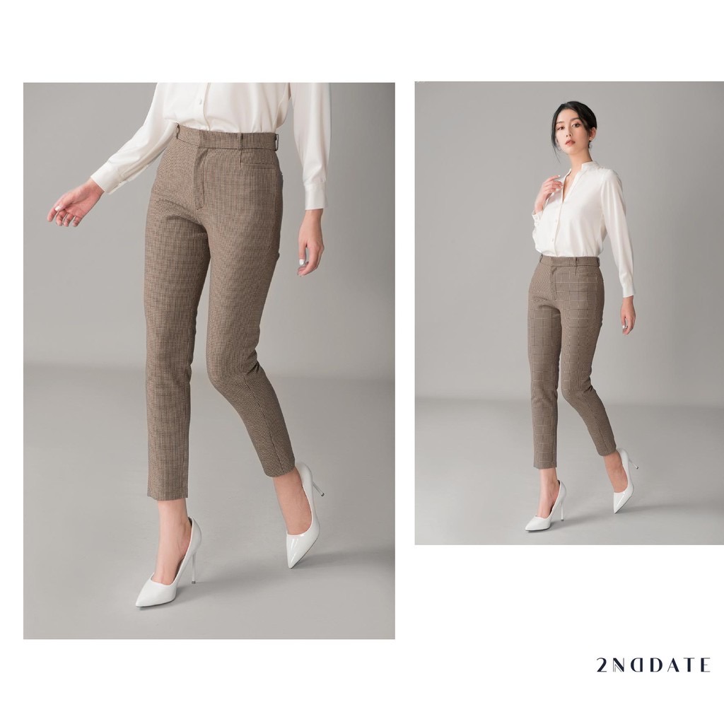 Quần slim-fit nữ kiểu 2NDDATE TR009H
