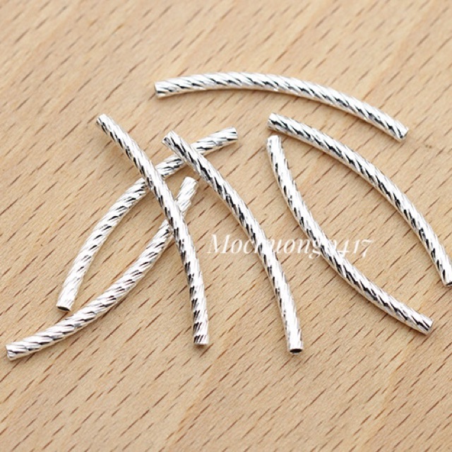 [S925] Charm bạc ống - MH089